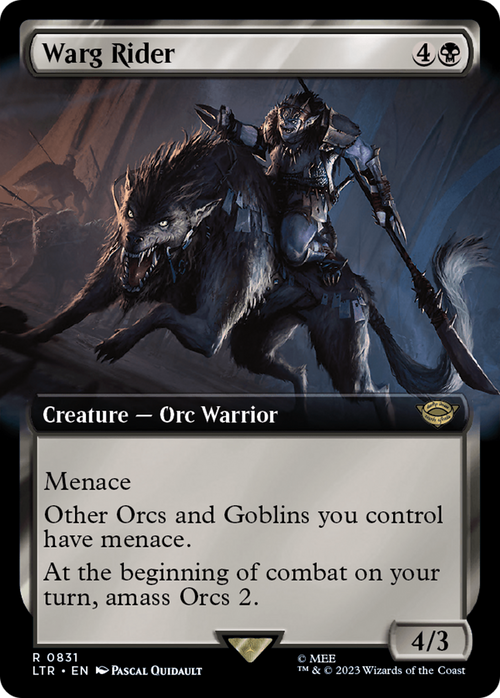 Warg Rider (Extended Art) (LTR-831) - The Lord of the Rings: Tales of Middle-earth: (Extended Art)