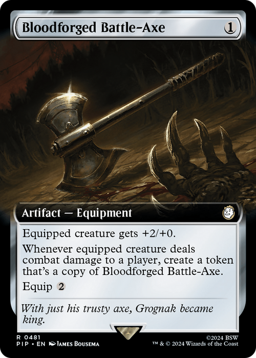Bloodforged Battle-Axe (Extended Art) (PIP-481) - Fallout: (Extended Art)