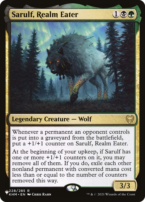 Sarulf, Realm Eater (LIST-KHM-228) - The List