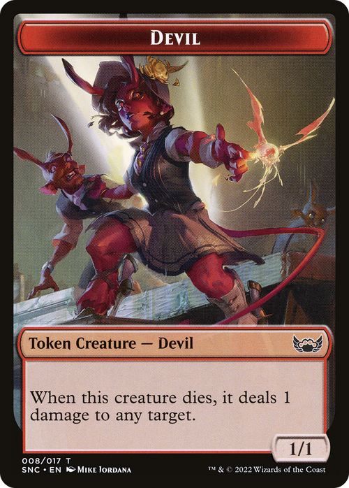 Devil (TSNC-008) - Streets of New Capenna Tokens Foil