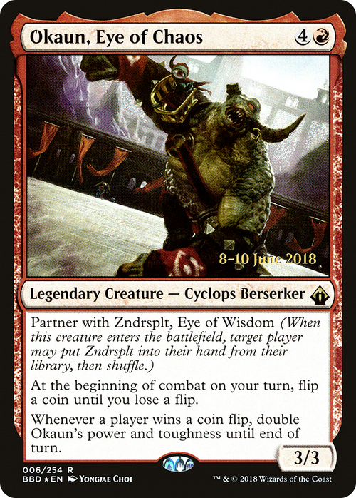 Okaun, Eye of Chaos (LARP-006) - Battlebond Promos Foil