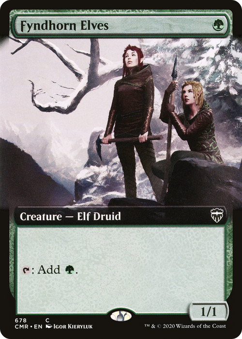 Fyndhorn Elves (Extended Art) (CMR-678) - Commander Legends: (Extended Art)