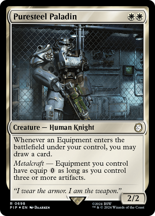 Puresteel Paladin (Surge Foil) (PIP-698) - Fallout Foil