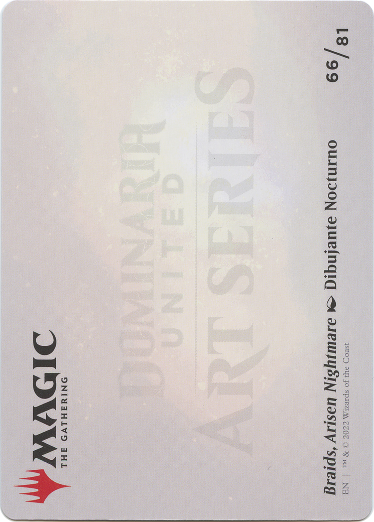 Braids, Arisen Nightmare // Braids, Arisen Nightmare (ADMU-066) - Dominaria United Art Series (Borderless) Foil