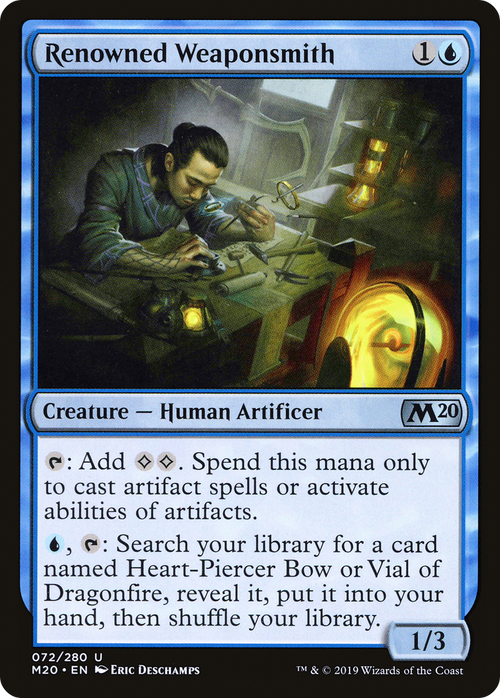 Renowned Weaponsmith (M20-072) - Core Set 2020 Foil