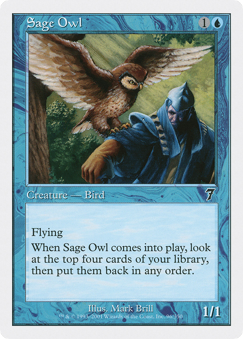 Sage Owl (7ED-096) - 7th Edition