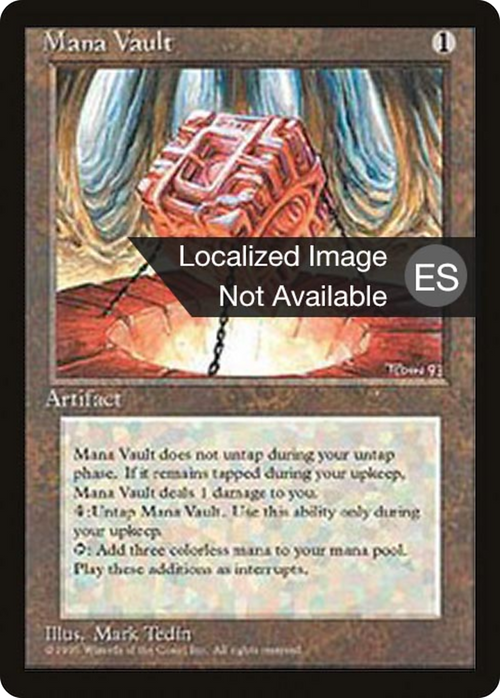 Mana Vault (4BB-352) - Fourth Edition Foreign Black Border