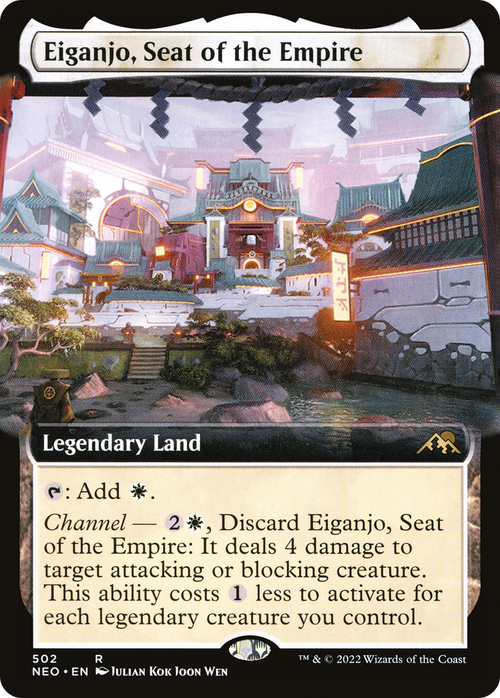 Eiganjo, Seat of the Empire (Extended Art) (NEO-502) - Kamigawa: Neon Dynasty: (Extended Art)