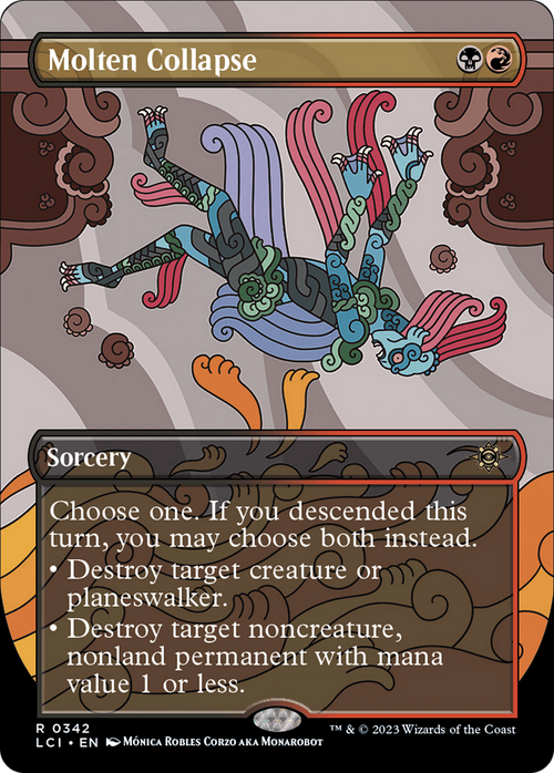 Molten Collapse (Borderless) (LCI-342) - The Lost Caverns of Ixalan Foil