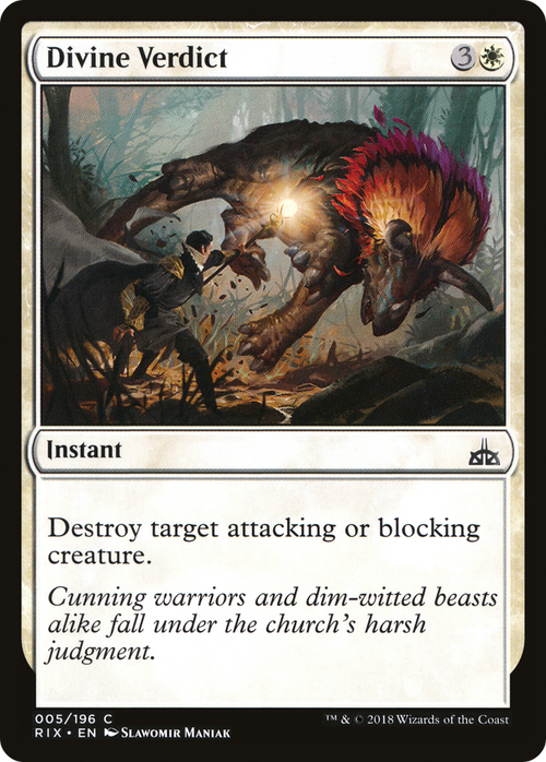 Divine Verdict (RIX-005) - Rivals of Ixalan Foil