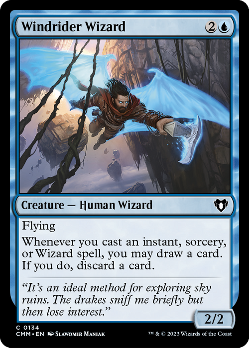 Windrider Wizard (CMM-134) - Commander Masters