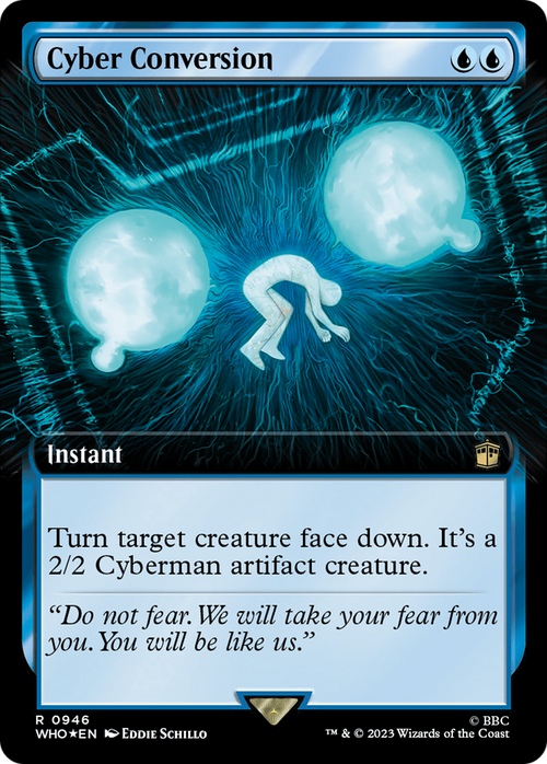 Cyber Conversion (Extended Art) (Surge Foil) (WHO-946) - Doctor Who: (Extended Art) Foil