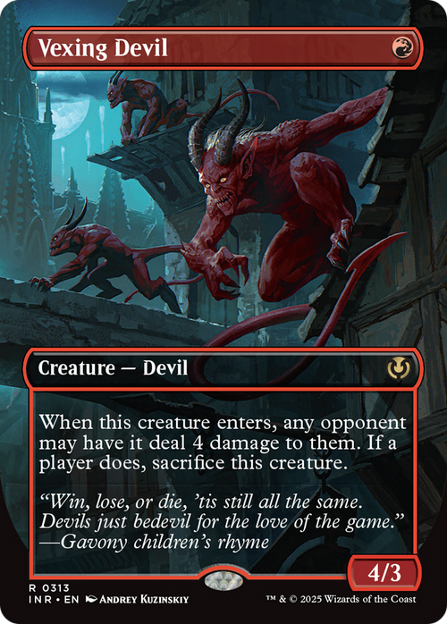 Vexing Devil (Borderless) (INR-313) - Innistrad Remastered Foil