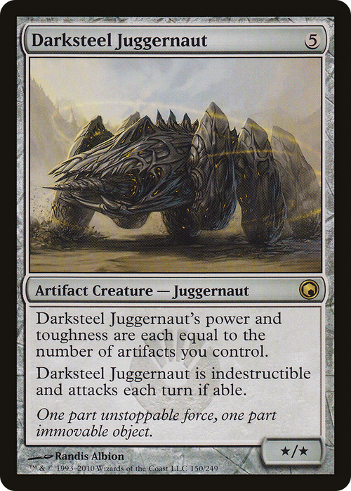 Darksteel Juggernaut (SOM-150) - Scars of Mirrodin Foil