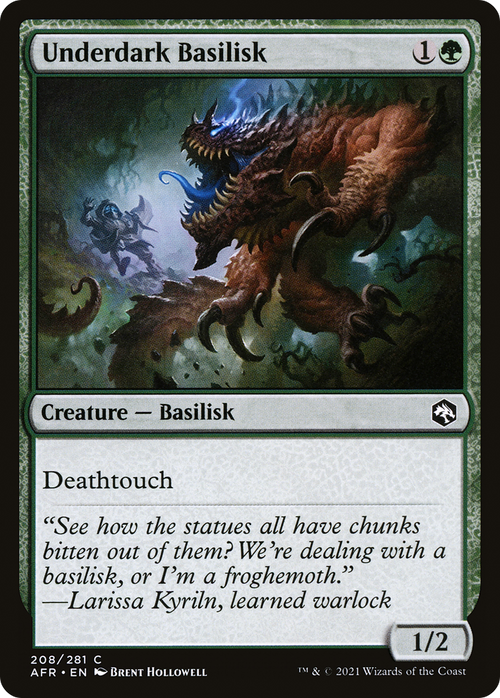 Underdark Basilisk (AFR-208) - Adventures in the Forgotten Realms Foil