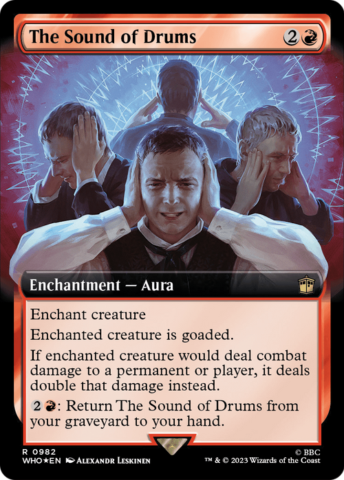 The Sound of Drums (Extended Art) (Surge Foil) (WHO-982) - Doctor Who: (Extended Art) Foil