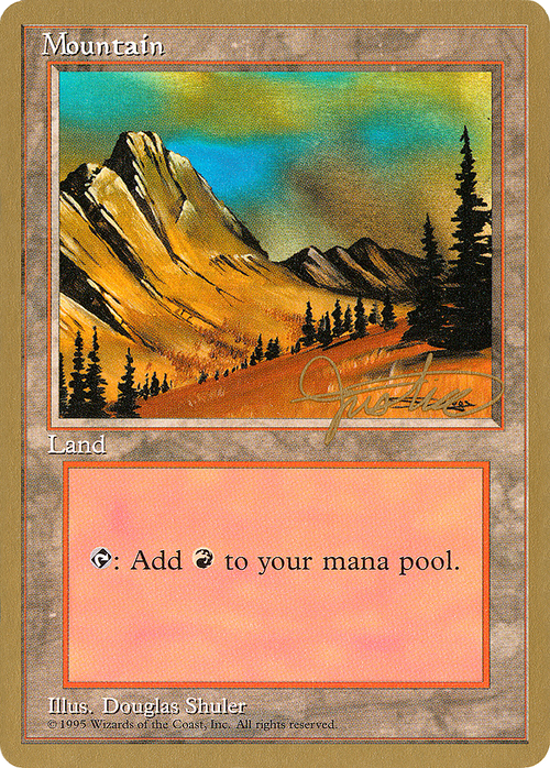 Mountain (C) - 1996 Mark Justice (4ED) (WCD-) - Pro Tour Collector Set