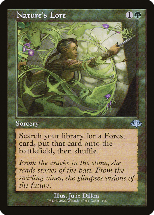 Nature's Lore (Retro Frame) (DMR-346) - Dominaria Remastered Foil