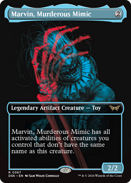Marvin, Murderous Mimic (Showcase) (DSK-367) - Duskmourn: House of Horror (Borderless) Foil