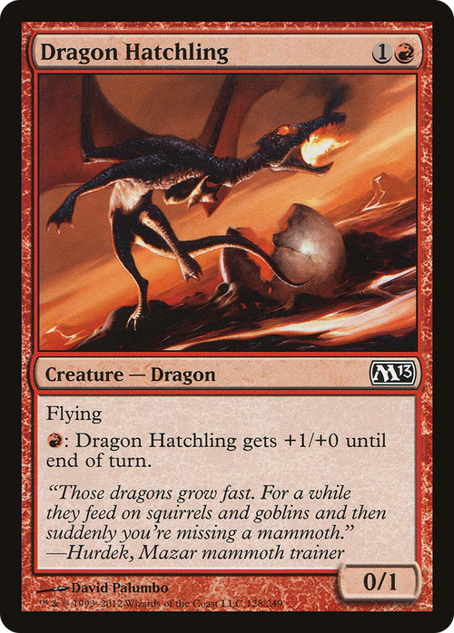 Dragon Hatchling (M13-128) - Magic 2013 Foil