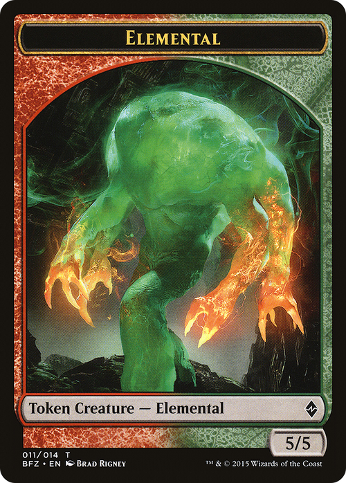 Elemental Token (011) (BFZ-011) - Battle for Zendikar Tokens