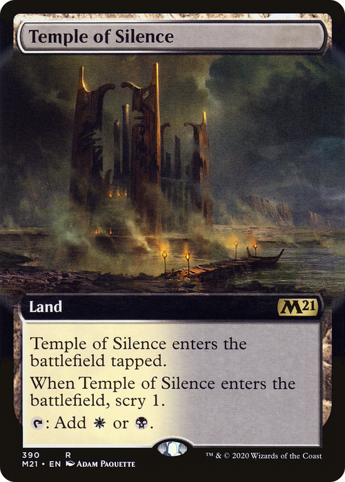 Temple of Silence (Extended Art) (M21-390) - Core Set 2021: (Extended Art)