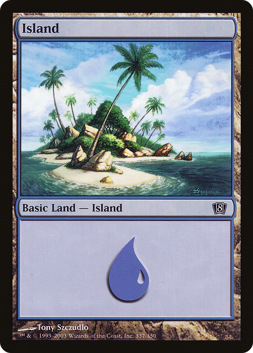 Island (337) (8ED-337) - 8th Edition Foil