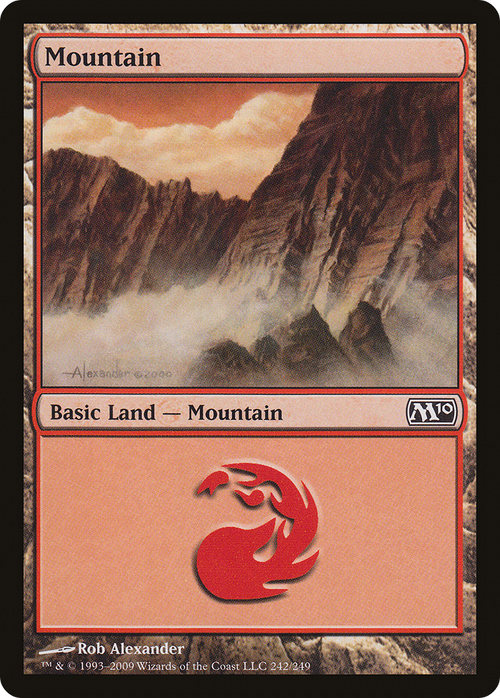Mountain (242) (M10-242) - Magic 2010 Foil