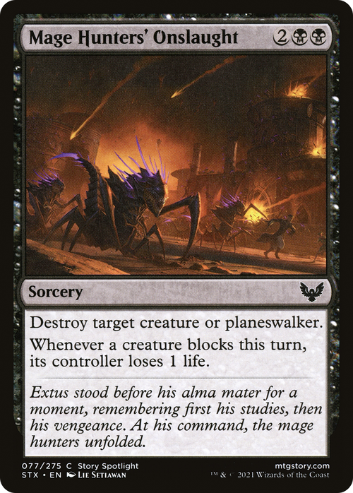 Mage Hunters' Onslaught (STX-077) - Strixhaven: School of Mages