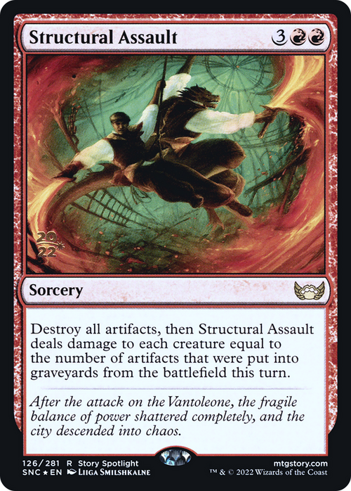 Structural Assault (PRE-126) - Streets of New Capenna Promos Foil
