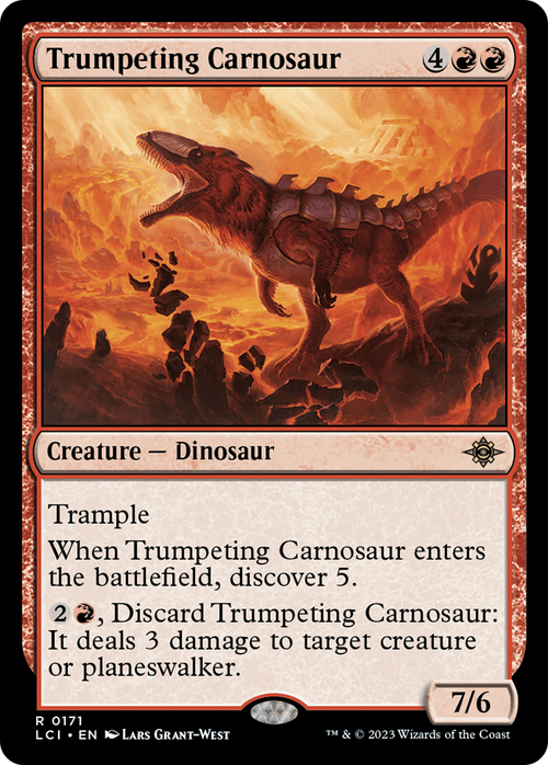 Trumpeting Carnosaur (LCI-171) - The Lost Caverns of Ixalan