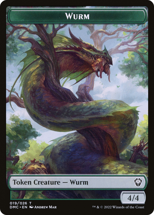 Wurm (TDMU-019) - Dominaria United Tokens Foil