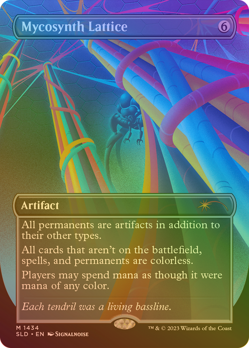 Mycosynth Lattice (Rainbow Foil) (SLD-1434) - Secret Lair Drop (Borderless) Foil