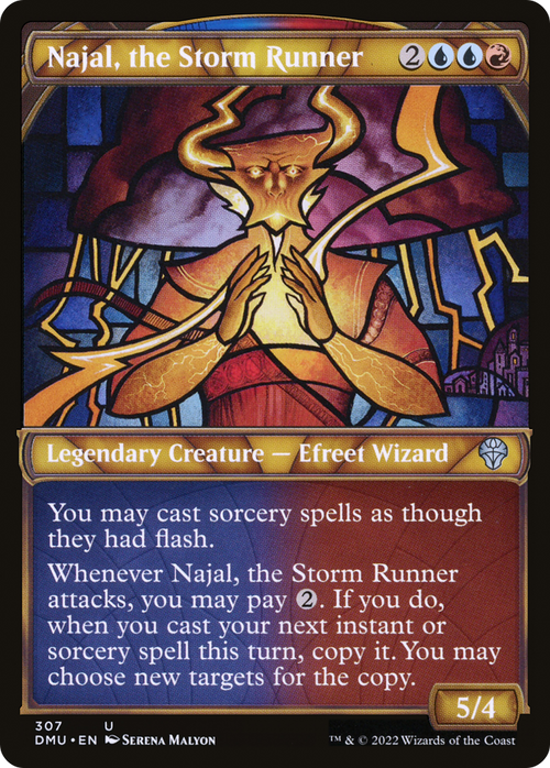Najal, the Storm Runner (Showcase) (DMU-307) - Dominaria United: (Showcase) Foil