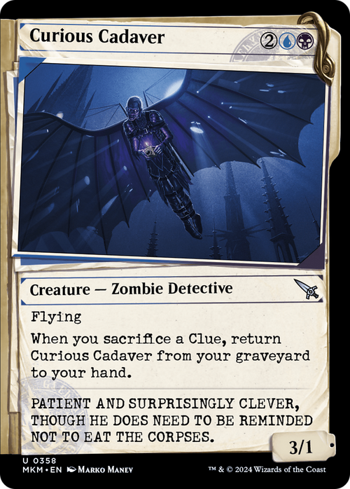 Curious Cadaver (Showcase) (MKM-358) - Murders at Karlov Manor: (Showcase) Foil