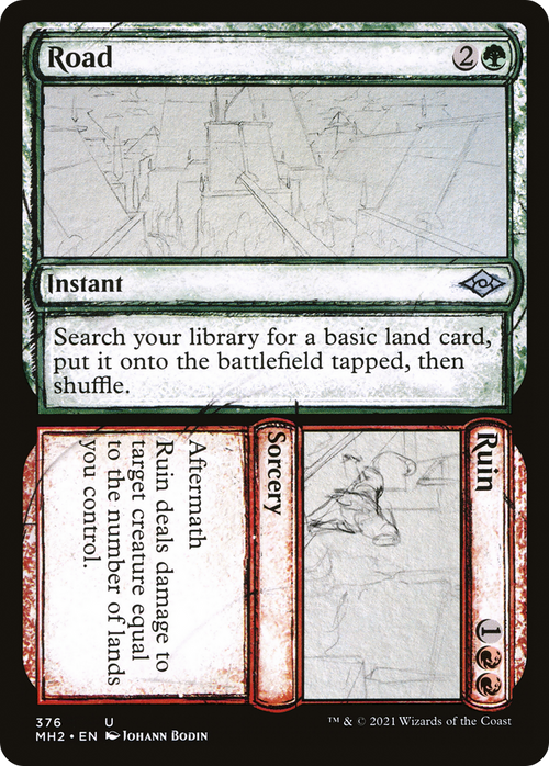Road // Ruin (Showcase) (MH2-376) - Modern Horizons 2: (Showcase)