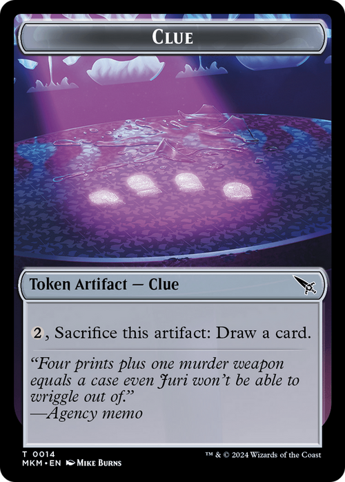 Clue (TMKM-014) - Murders at Karlov Manor Tokens Foil