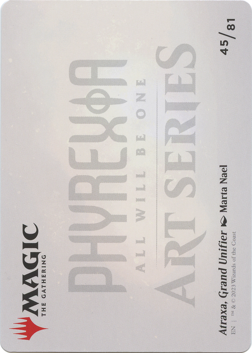 Atraxa, Grand Unifier // Atraxa, Grand Unifier (AONE-045) - Phyrexia: All Will Be One Art Series (Borderless) Foil