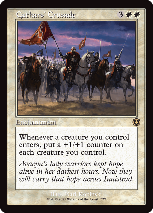 Cathars' Crusade (Retro Frame) (INR-337) - Innistrad Remastered Foil