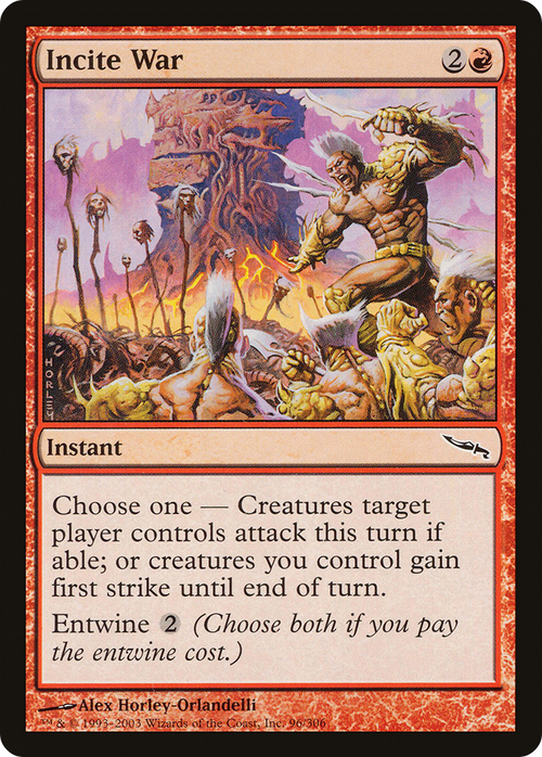 Incite War (MRD-096) - Mirrodin Foil