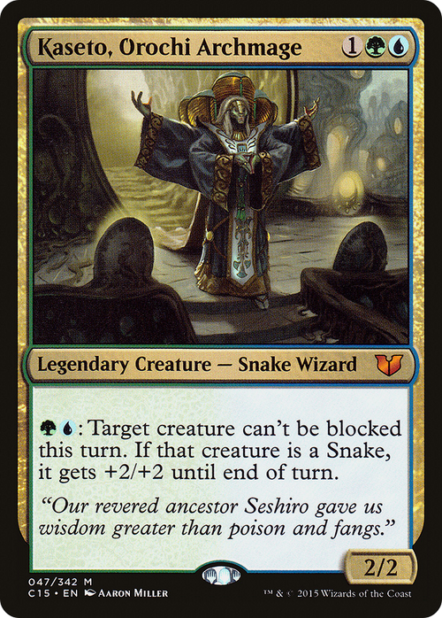 Kaseto, Orochi Archmage (C15-047) - Commander 2015