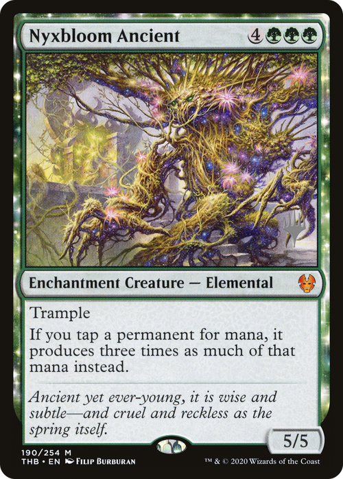 Nyxbloom Ancient (PPTHB-190) - Theros Beyond Death Promos: (enchantment)