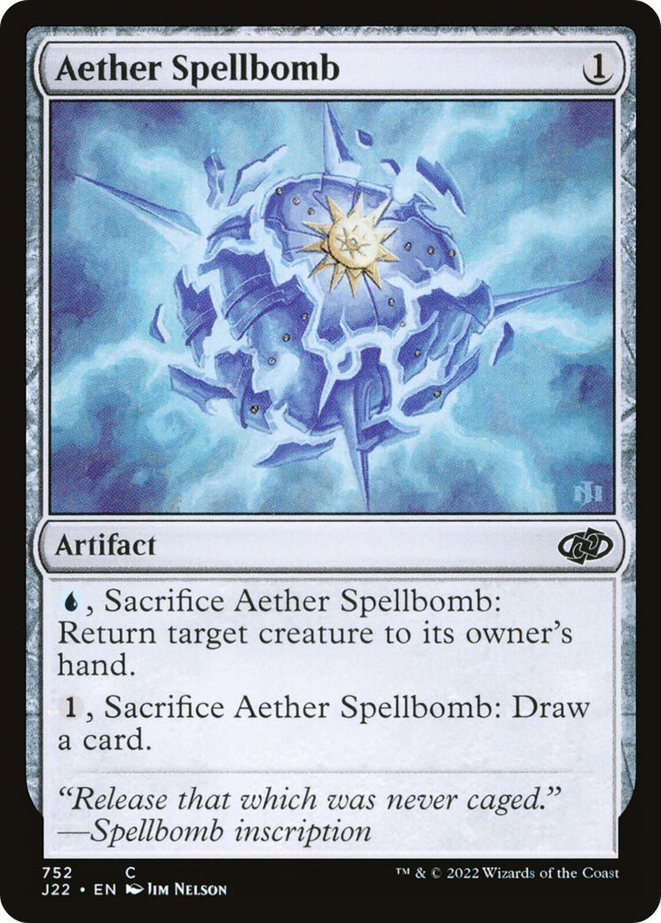 Aether Spellbomb (J22-752) - Jumpstart 2022