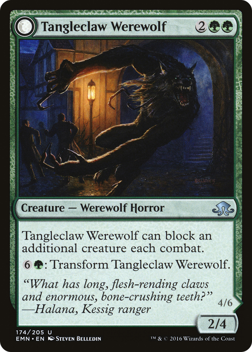 Tangleclaw Werewolf (EMN-174) - Eldritch Moon: (mooneldrazidfc) Foil