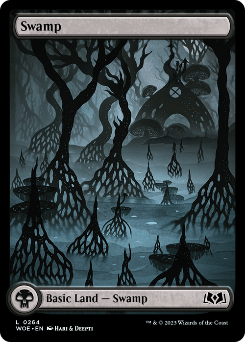 Swamp (0264) (WOE-264) - Wilds of Eldraine: (Full Art) Foil