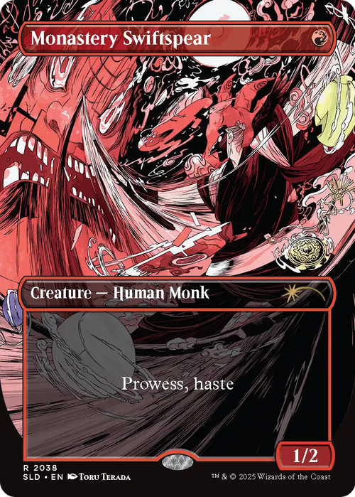 Monastery Swiftspear (SLD-2038) - Secret Lair Drop (Borderless) Foil