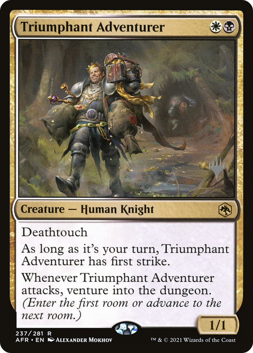 Triumphant Adventurer (PPAFR-237P) - Adventures in the Forgotten Realms Promos