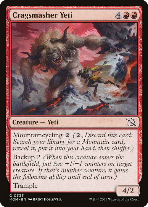 Cragsmasher Yeti (MOM-333) - March of the Machine Foil