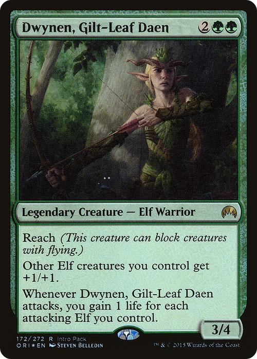 Dwynen, Gilt-Leaf Daen (UMP-172) - Magic Origins Promos Foil
