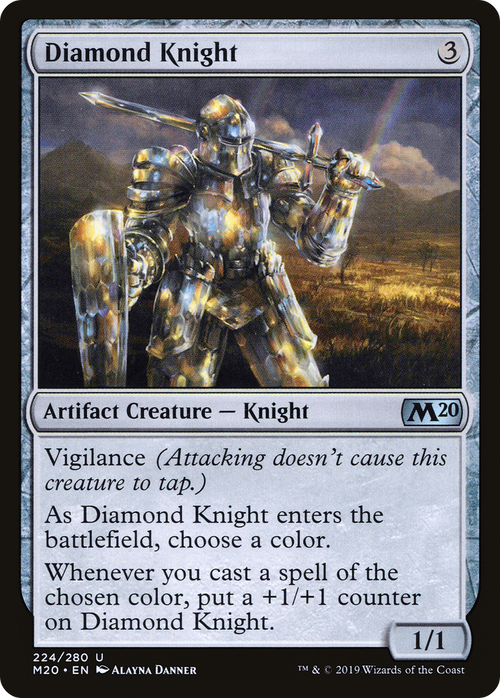Diamond Knight (M20-224) - Core Set 2020